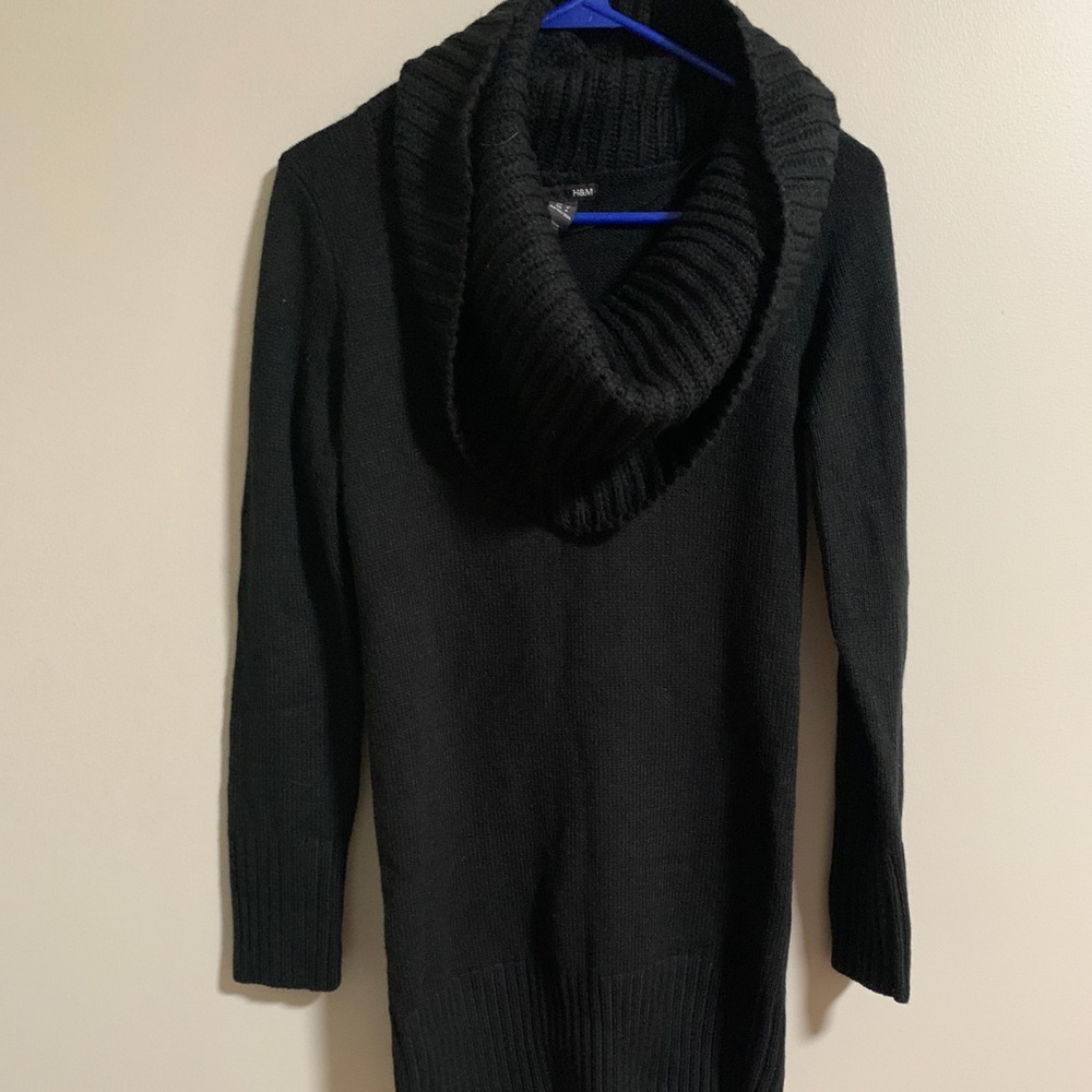 H&M long black sweater dress